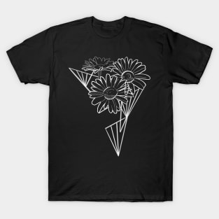 white daisies kinseyroehmtattoos T-Shirt